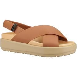 Crocs Comfortable Sandals - Tan - 209407/2U3 Brooklyn Luxe X-Strap