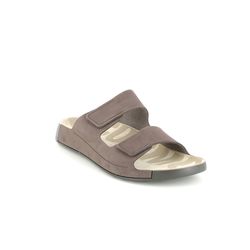 ECCO Sandals - Brown leather - 500904/02178 COZMO  MENS VELCRO