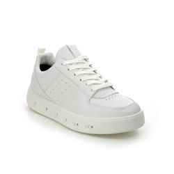 ECCO Trainers - WHITE LEATHER - 209713/01007 STREET 720 GTX