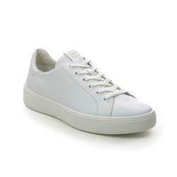 ECCO Trainers - White Leather - 291143/01007 STREET TRAY WOMENS
