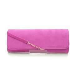 Begg Exclusive Occasion Handbags - Pink suede - DALLAS/T20 DALLAS CLUTCH