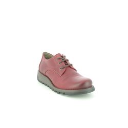 Fly London Comfort Lacing Shoes - Red leather - P144389 SIMB   SMINX