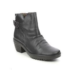 Fly London Ankle Boots - Black leather - P501346 WINA   WILLOW