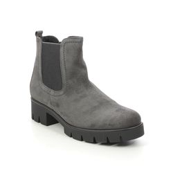 Gabor Chelsea Boots - Grey Suede - 71.710.19 BODO   NITON