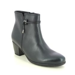 Gabor Heeled Boots - Navy Leather - 35.522.26 ELA