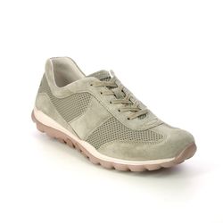 Gabor Comfort Lacing Shoes - Khaki Suede - 86.966.34 HELEN