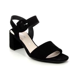 Gabor Heeled Sandals - Black suede - 21.710.17 KOOKY