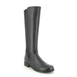 Gabor Knee High Boots - Black leather - 94.679.27 NAPLES STRETCH