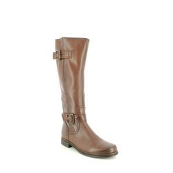 Gabor Knee High Boots - Tan Leather - 74.679.24 NEVADA MED LEG