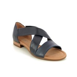 Gabor Flat Sandals - Navy Leather - 22.761.56 SWEETLY PROMISE
