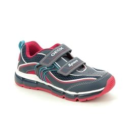Geox Boys Trainers - Navy Red - J0244C/C0735 ANDROID BOY C