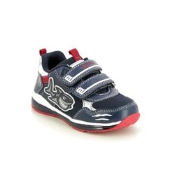 Geox Boys Trainers - Navy Red - B2584A/C0735 TODO SHARK 2V