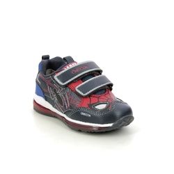 Geox Boys Trainers - Navy Red - B2684A/C0735 TODO SPIDERMAN