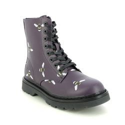 Heavenly Feet Biker Boots - Purple - 3501/95 JUSTINA 2 BEE