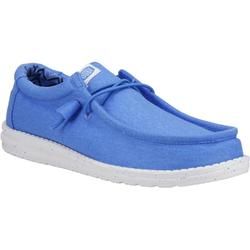 Hey Dude Slip-on Shoes - Blue - 40700/425 Wally Canvas