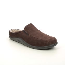 Hotter Slippers & Mules - Chocolate brown - 8517/27 SLIDE
