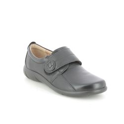 Hotter Comfort Slip On Shoes - Black leather - 9510/30 SUGAR 95 E FIT