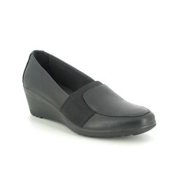 IMAC Comfort Slip On Shoes - Black leather - 6270/1400011 AMBRA