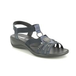 IMAC Comfortable Sandals - Navy leather - 8810/26809009 CATHRYN 01