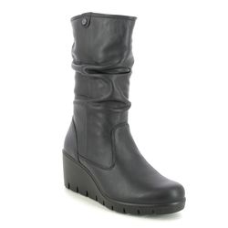 IMAC Mid Calf Boots - Black leather - 8520/1400011 DAKOTA MID