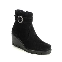 IMAC Wedge Boots - Black suede - 8511/7150011 DAKOTA WEDGE