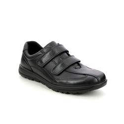 IMAC Mens Riptape Shoes - Black leather - 1790/2290011 RELAY  VEL