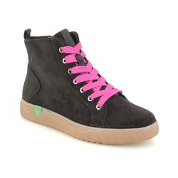 Jana Hi Top Boots - Black pink - 25280/29059 DURLHIT VEGAN