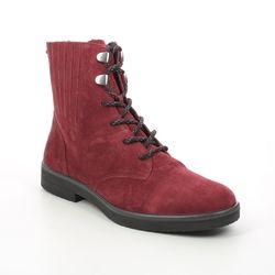Legero Lace Up Boots - Red suede - 2000870/5100 SOANA LACE GTX
