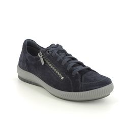Legero Comfort Lacing Shoes - Navy Suede - 2000162/8000 TANARO 5 ZIP