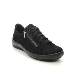 Legero Comfort Lacing Shoes - Black Suede - 2000219/0000 TANARO GTX ZIP