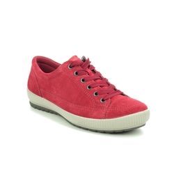 Legero Comfort Lacing Shoes - Red suede - 00820/50 TANARO STITCH 2