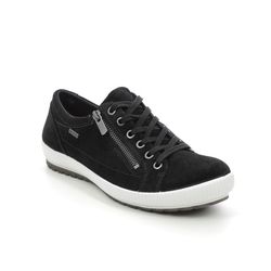 Legero Comfort Lacing Shoes - Black White - 00616/00 TANARO ZIP GORE