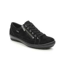 Legero Comfort Lacing Shoes - Black suede - 00616/00 TANARO ZIP GTX