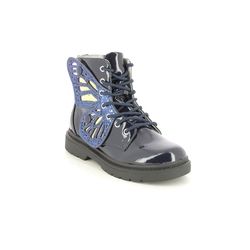 Lelli Kelly Girls Boots - Navy patent - LK6540/FE01 FAIRY WINGS