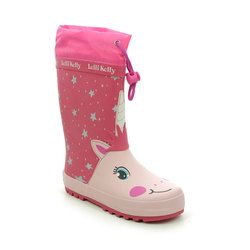 Lelli Kelly Girls Boots - Pink - LK5950/AC64 HOLLEE WELLIE