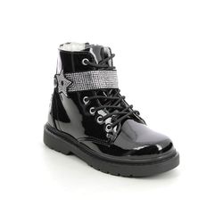 Lelli Kelly Girls Boots - Black patent - LK2330/FB01 STELLA STELLINA