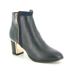 Lotus Ankle Boots - Navy - ULB032/70 GREEVE