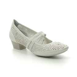 Marco Tozzi Mary Jane Shoes - Off White - 24503/24/133 PAVOBAR 01
