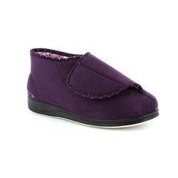 Padders Slippers - Purple - 449/95 CHERISH 2E FIT