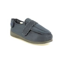 Padders Slippers - Navy - 427W/24 ENFOLD 2E FIT