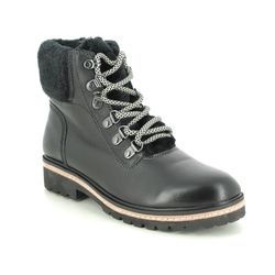 Regarde le Ciel Lace Up Boots - Black leather - 2046/4658 BRANDY 01