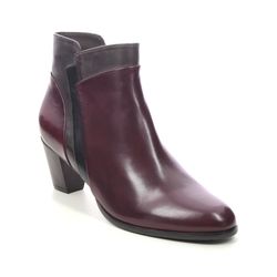 Regarde le Ciel Heeled Boots - Wine leather - 0137/3757 SONIA  137