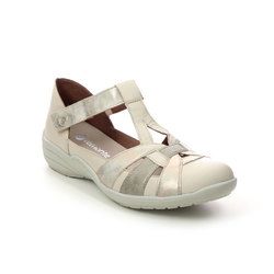 Remonte Closed Toe Sandals - Beige leather - R7601-80 BERTAVALL