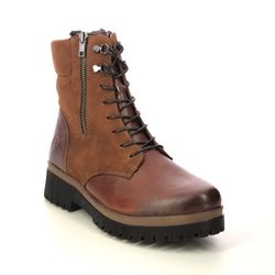 Remonte Biker Boots - Tan Leather - D1B73-24 LUNAR ELLE