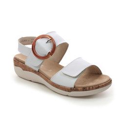 Remonte Comfortable Sandals - WHITE LEATHER - R6853-80 PARIBUCK