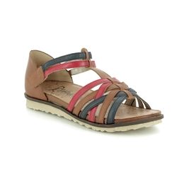 Remonte Flat Sandals - Tan Leather - R2756-23 PROMIZE