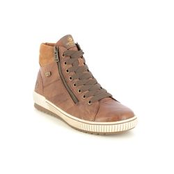 Remonte Hi Top Boots - Tan Leather  - D0772-22 TANALOTO TEX