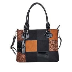 Remonte Handbags - Black tan - Q0708-03 TOTE LEP
