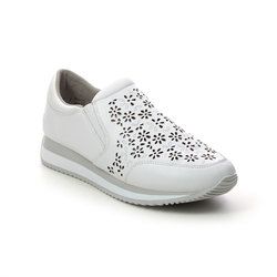 Remonte Comfort Slip On Shoes - White - D0H06-80 VAPODPERF