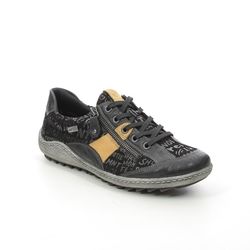 Remonte Comfort Lacing Shoes - Black - R1424-02 ZIGLETTER